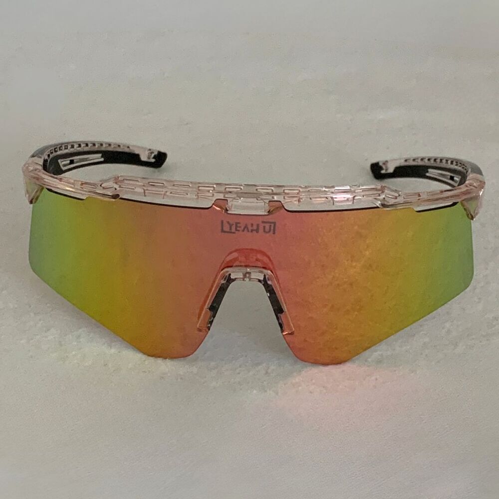 YEAH U Sports Sunglasses Set NEW w/ Box  Extra Lens Mirrored